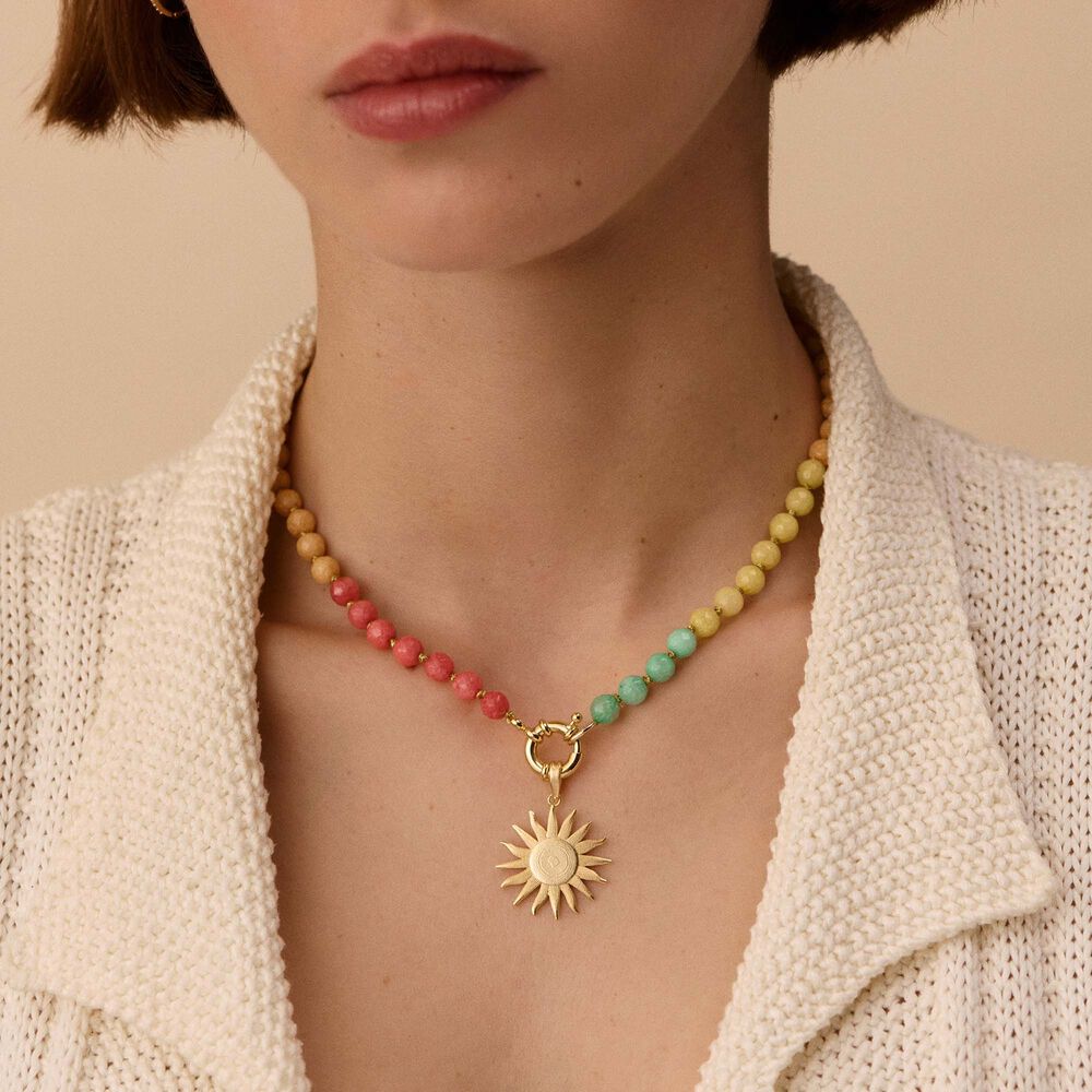 Collar corto NIGHTFALL - Multicolor / Oro - Collares  | Agatha