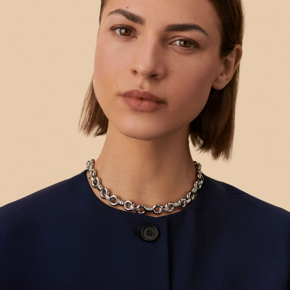 Collar corto 1974 - Plateado - Collares  | Agatha