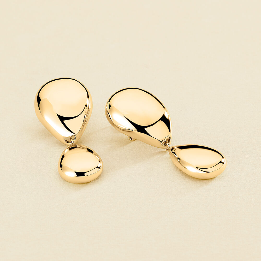 Pendientes largos DANAE - Dorado - Pendientes  | Agatha