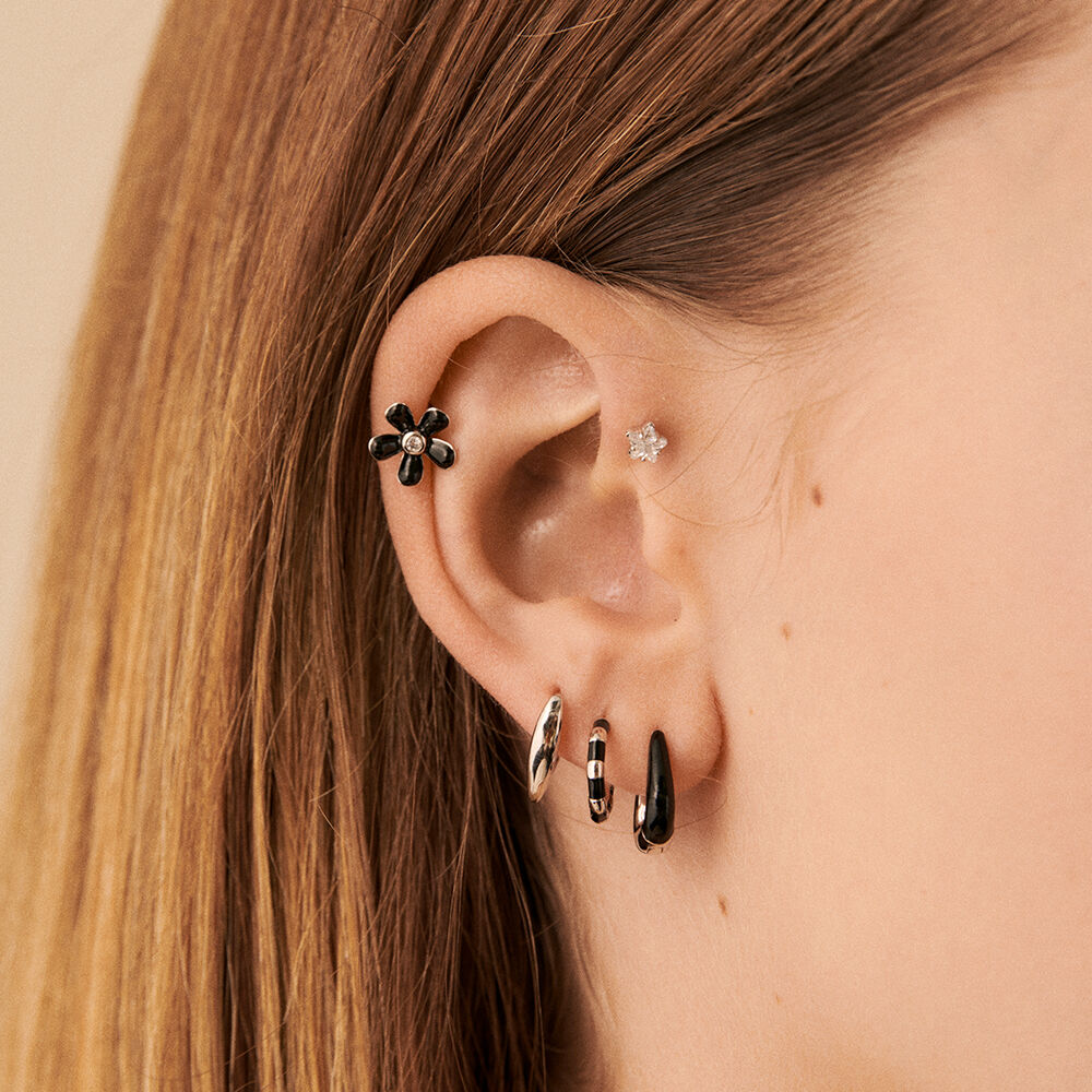 Piercing criolla MIX & MATCH - Negro / Blanco - Piercings  | Agatha