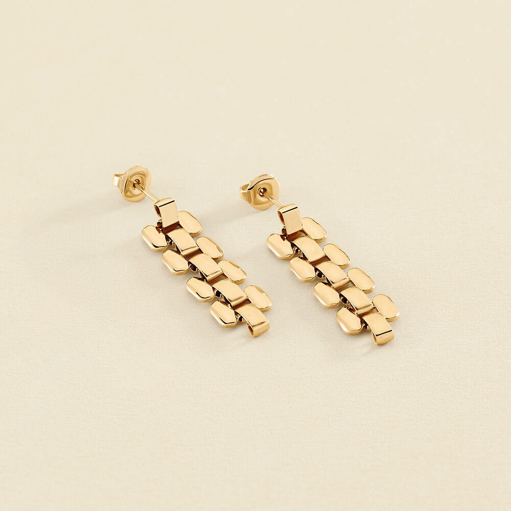 Pendientes largos EAR3MINUIT - Dorado - Pendientes  | Agatha